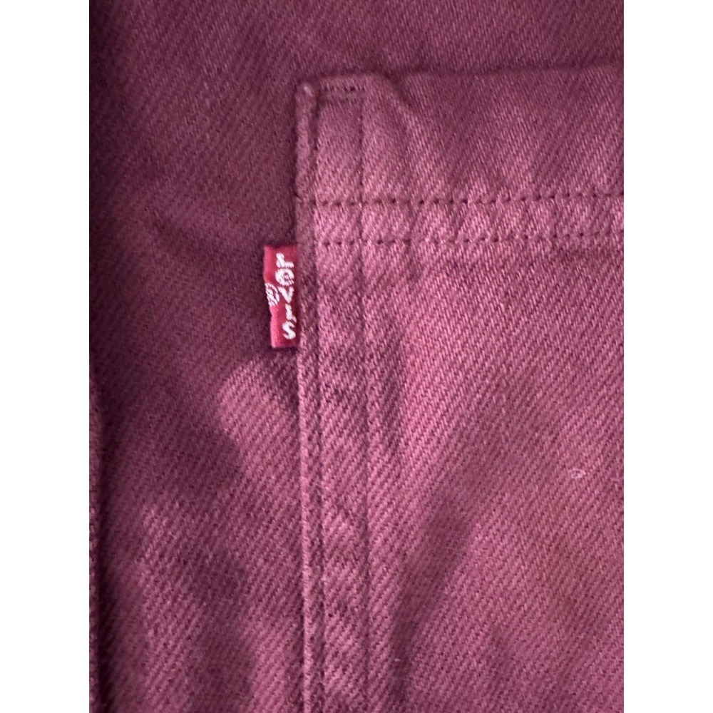 Levi's Women's Burgundy Relaxed Fit Western Button Down - Picture 5 of 10